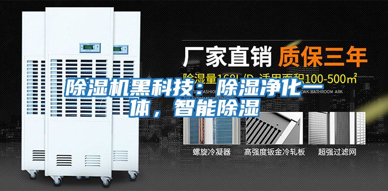 除濕機黑科技：除濕凈化一體，智能除濕