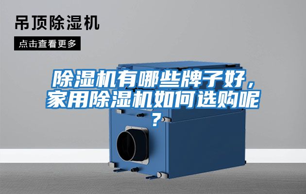 除濕機有哪些牌子好，家用除濕機如何選購呢？