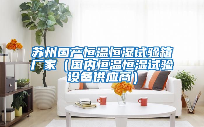 蘇州國產(chǎn)恒溫恒濕試驗箱廠(chǎng)家（國內恒溫恒濕試驗設備供應商）